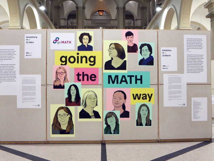 Vergrösserte Ansicht: gomath - going the math way - exhibition introduction board