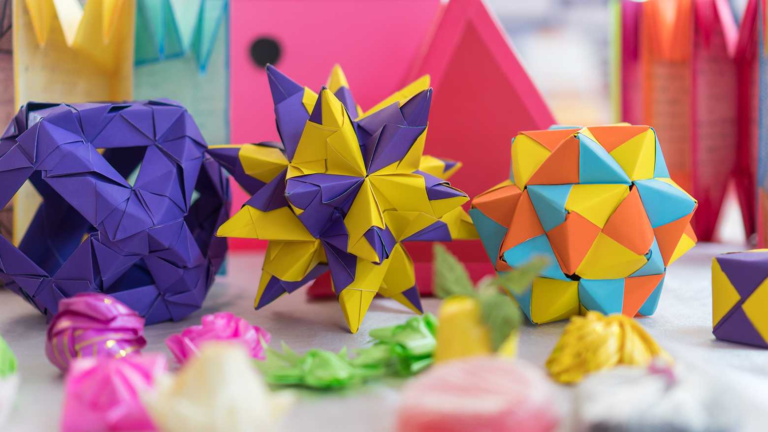 Beispiele mathematische Origami-Objekte