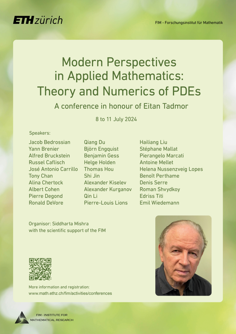 Vergrösserte Ansicht: Konferenzposter Modern Perspectives in Applied Mathematics: Theory and Numerics of PDEs