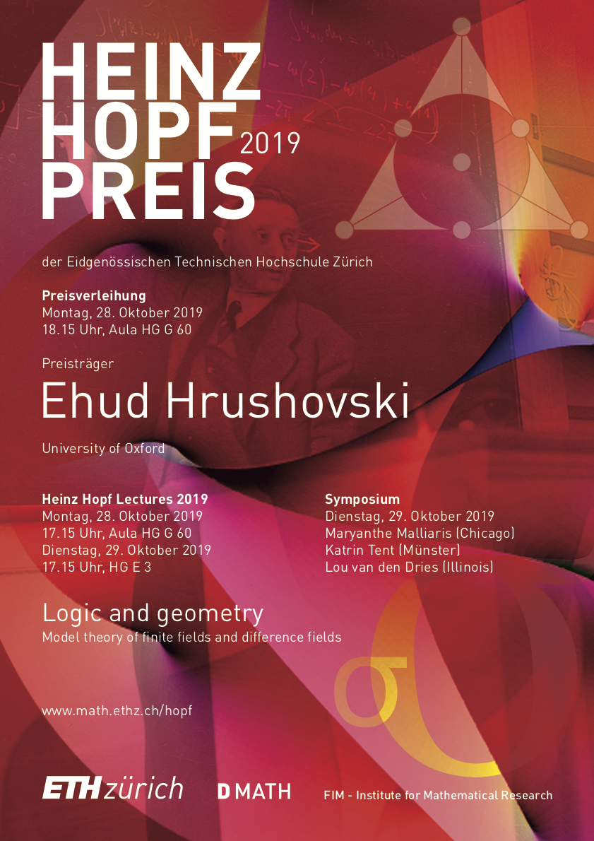 Vergrösserte Ansicht: Poster Heinz Hopf Prize 2019