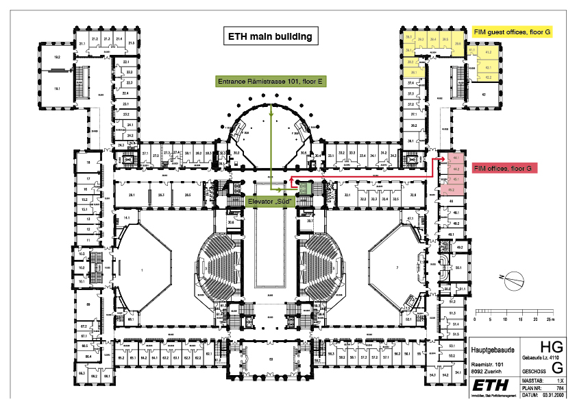 Enlarged view: Floor plan ETH main building
