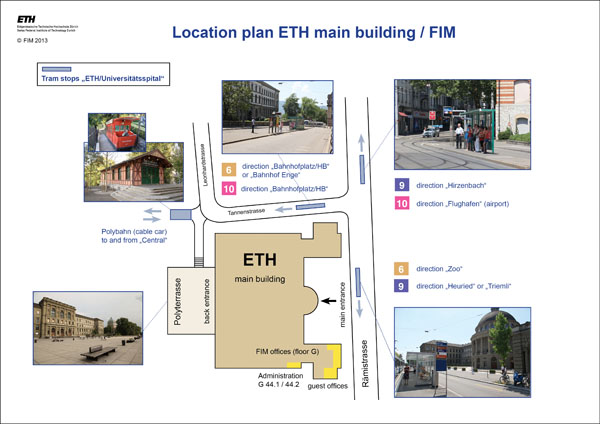 Enlarged view: Location plan ETH main building / FIM