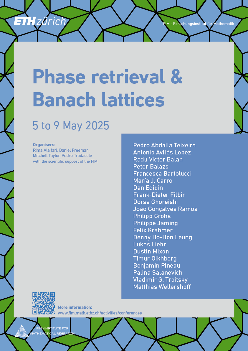 Konferenz Phase retrieval and banach lattices