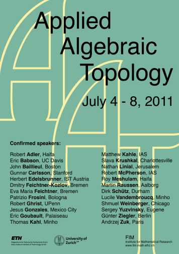 Enlarged view: Poster Applied Algebraic Topology
