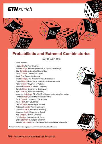 Enlarged view: Poster Conference "Probabilistic and Extremal Combinatorics"