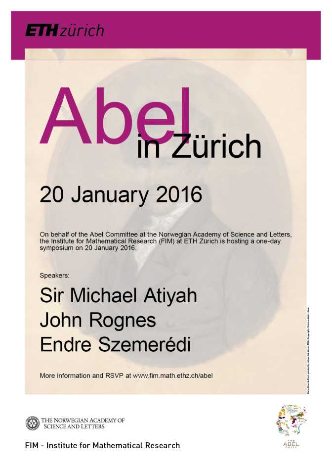 Enlarged view: Poster Symposium Abel in Zurich