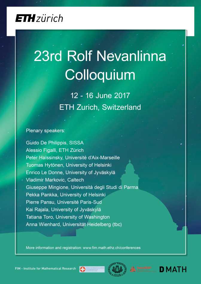 Enlarged view: Poster Nevanlinna Colloquium