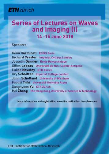 Enlarged view: Poster "Series of Lectures on Waves and Imaging (I)"