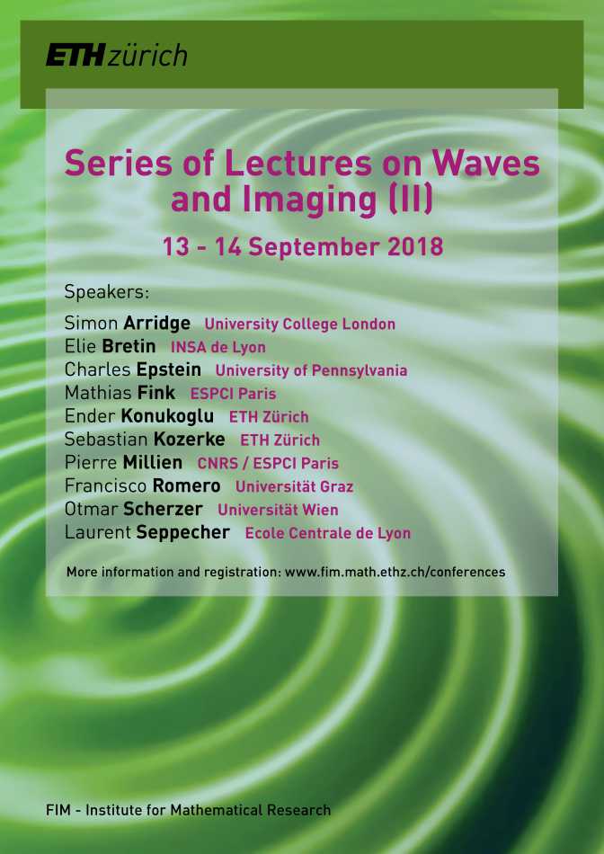 Enlarged view: Poster "Series of Lectures on Waves and Imaging (II)"