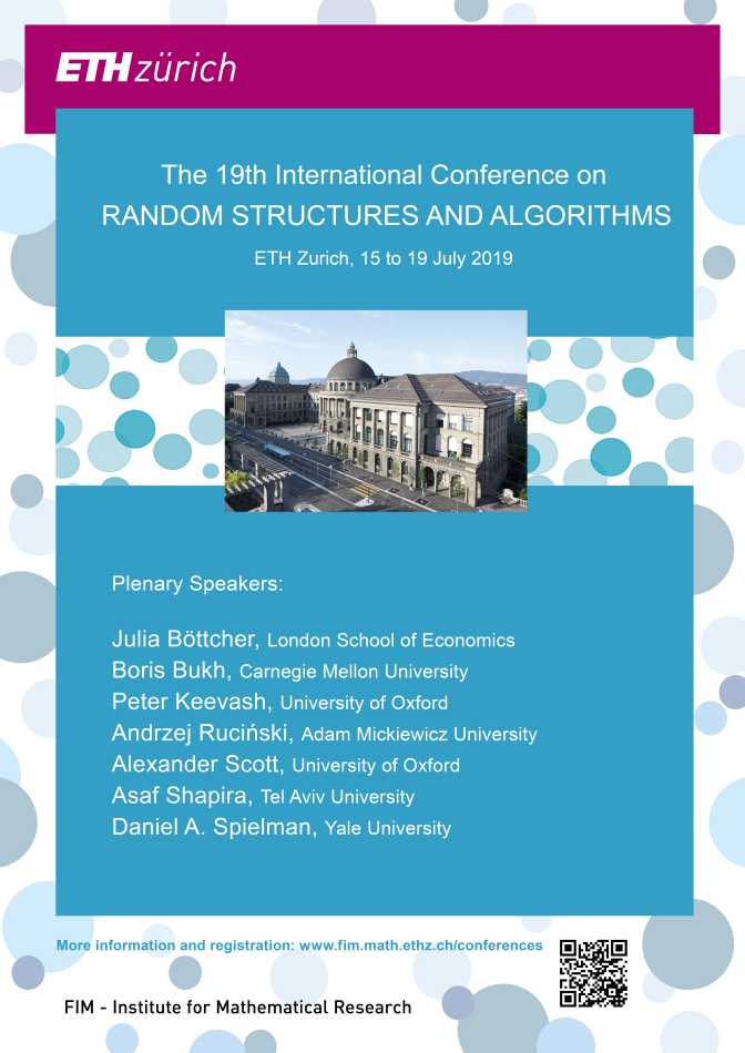 Enlarged view: Poster 19th Int. Conf. on Random Structures and Algorithms