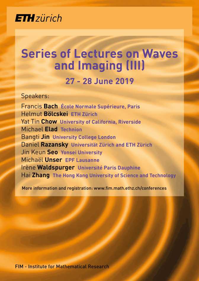 Poster "Waves and Imaging (III)"