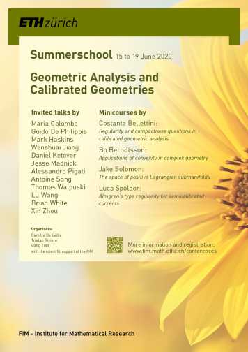 Poster Summerschool: Geometric Analysis and Calibrated Geometries