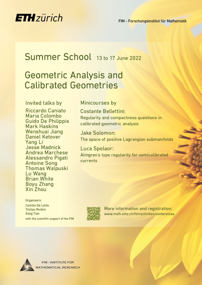 Poster Geometric Analysis and Calibrated Geometries