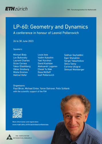 Poster LP-60: Geometry and Dynamics. A Conference in Honour of Leonid Polterovich