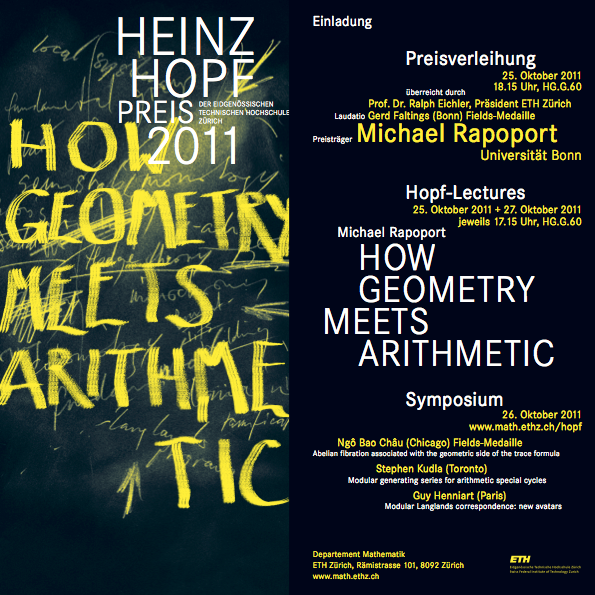Flyer Heinz Hopf Prize 2011