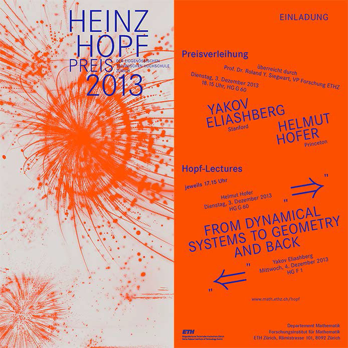Enlarged view: Flyer Heinz Hopf Prize 2013